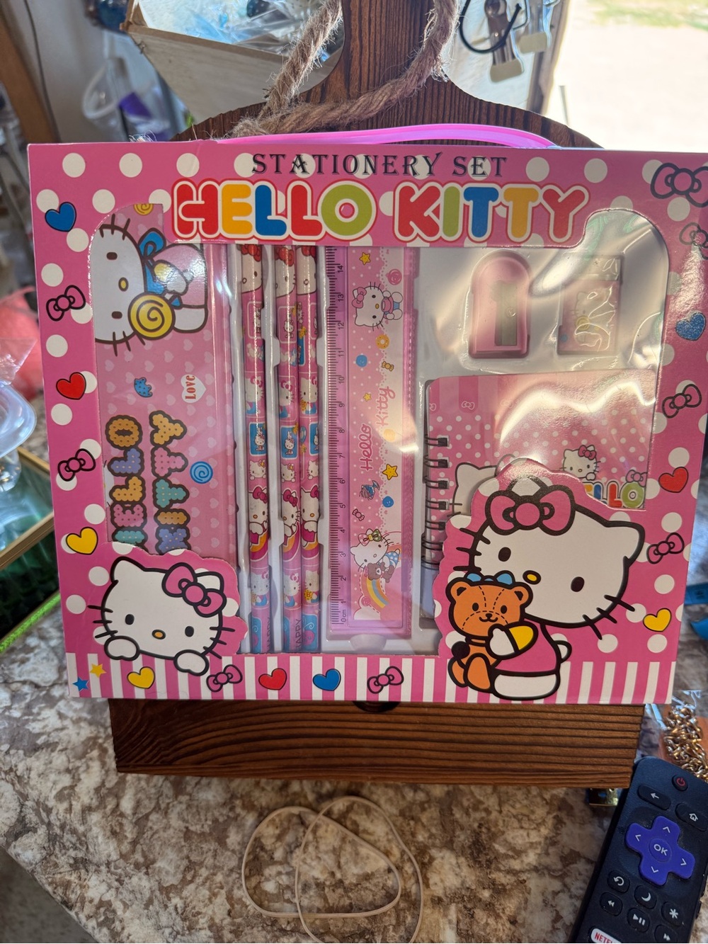 Hello Kitty Pink Polka Dot Stationery Gift Set